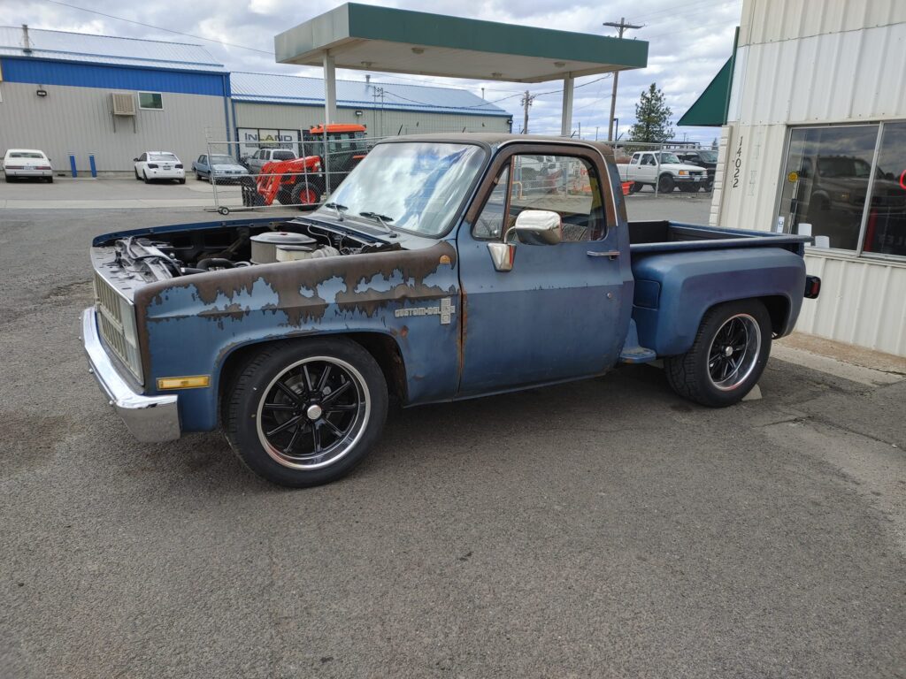 customer's chevy pickup