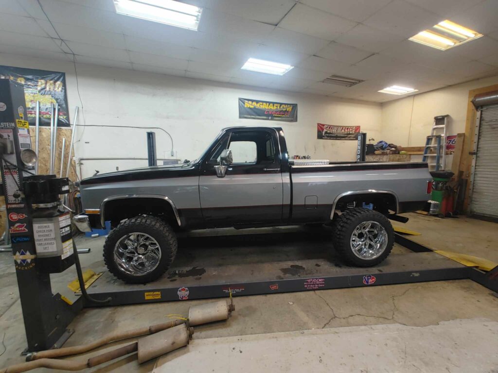 side view of 1984 chevy c10